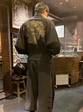 Christopher Nemeth 后背弯刀绳结羊毛呢夹克外套男女款