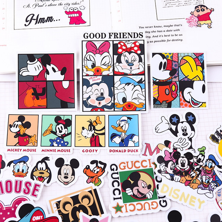 可爱米老鼠 行李箱旅行箱贴纸手机滑板 ins水杯头盔平板手账贴画,3C数码配件,笔记本个性小贴纸,淘宝优惠券,粉丝福利购,淘宝优惠卷