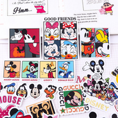 可爱米老鼠 ins水杯头盔平板手账贴画 行李箱旅行箱贴纸手机滑板