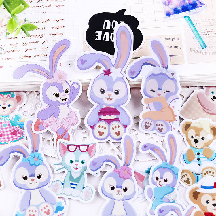 星黛露 手账可爱卡通贴纸半透明ins手机diy相册ipad装饰素材工具