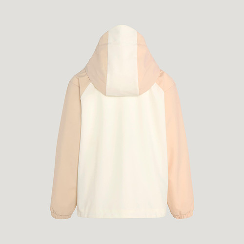 Adidas阿迪达斯春女小童新年款拒水梭织加绒外套连帽夹克KV6983