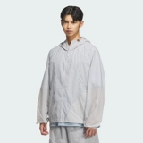 Adidas, легкая и тонкая классическая спортивная куртка с капюшоном, осенняя, свободный крой, JZ8715