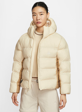 Nike耐克夹克棉女冬季新款户外防风保暖连帽运动棉FZ6762-229