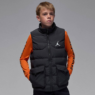 Nike耐克儿童羽绒保暖冬新款 011 休闲百搭羽绒马甲外套HQ8120