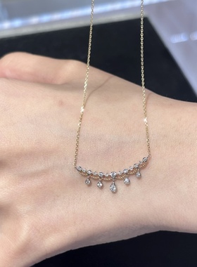 回馈款日系圣诞限定同款小众设计感流苏项链s925银镀金礼物女精致