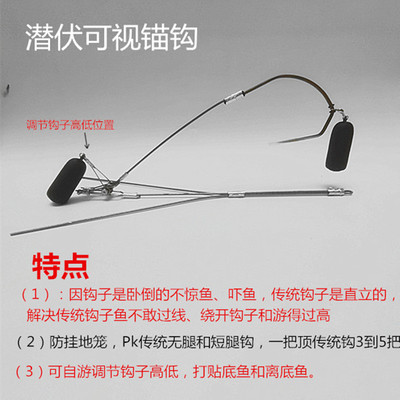 新款可视锚钩弹簧单钩