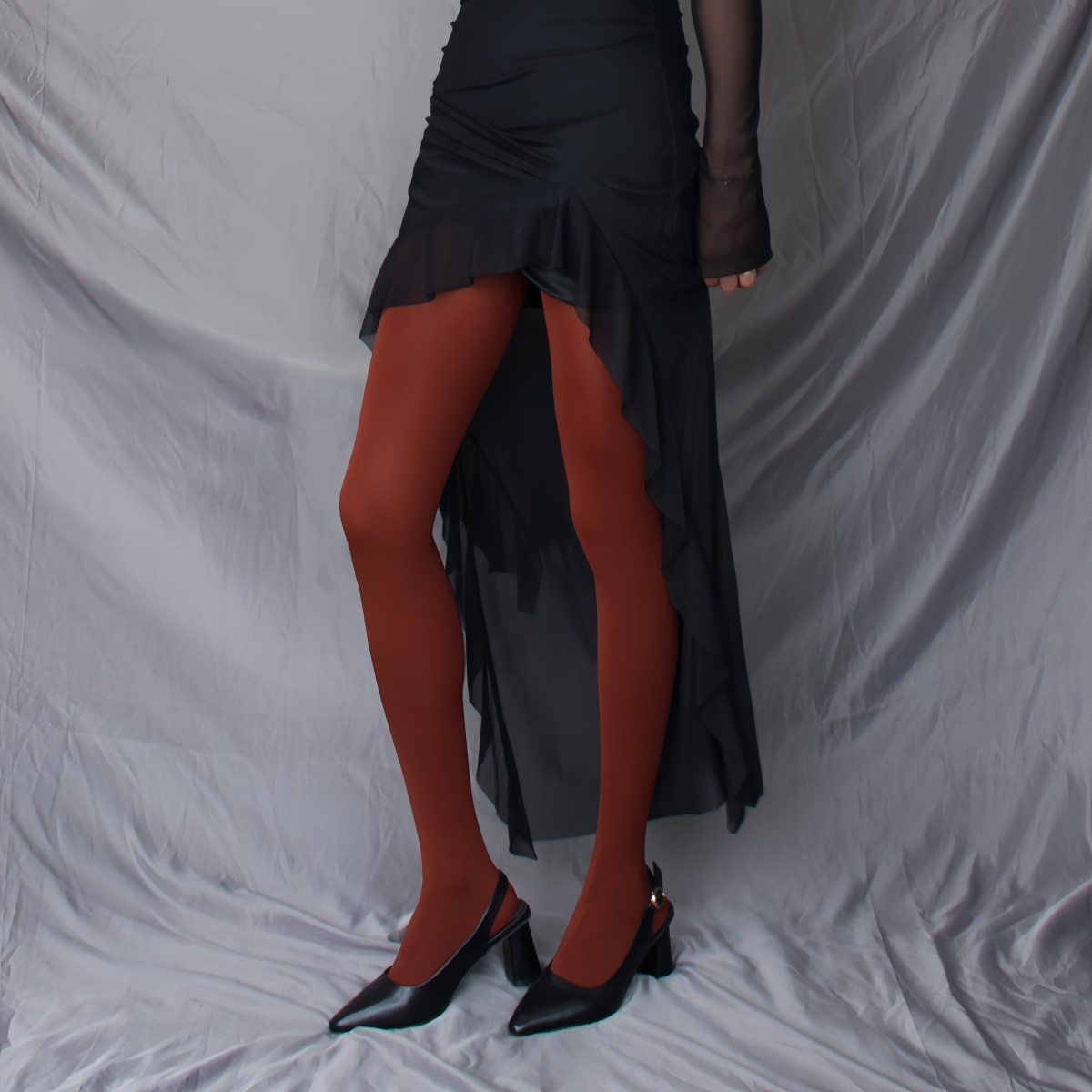 砖红色大码连裤袜加肥加大高个胖妹妹褐色打底袜春秋加长彩色丝袜