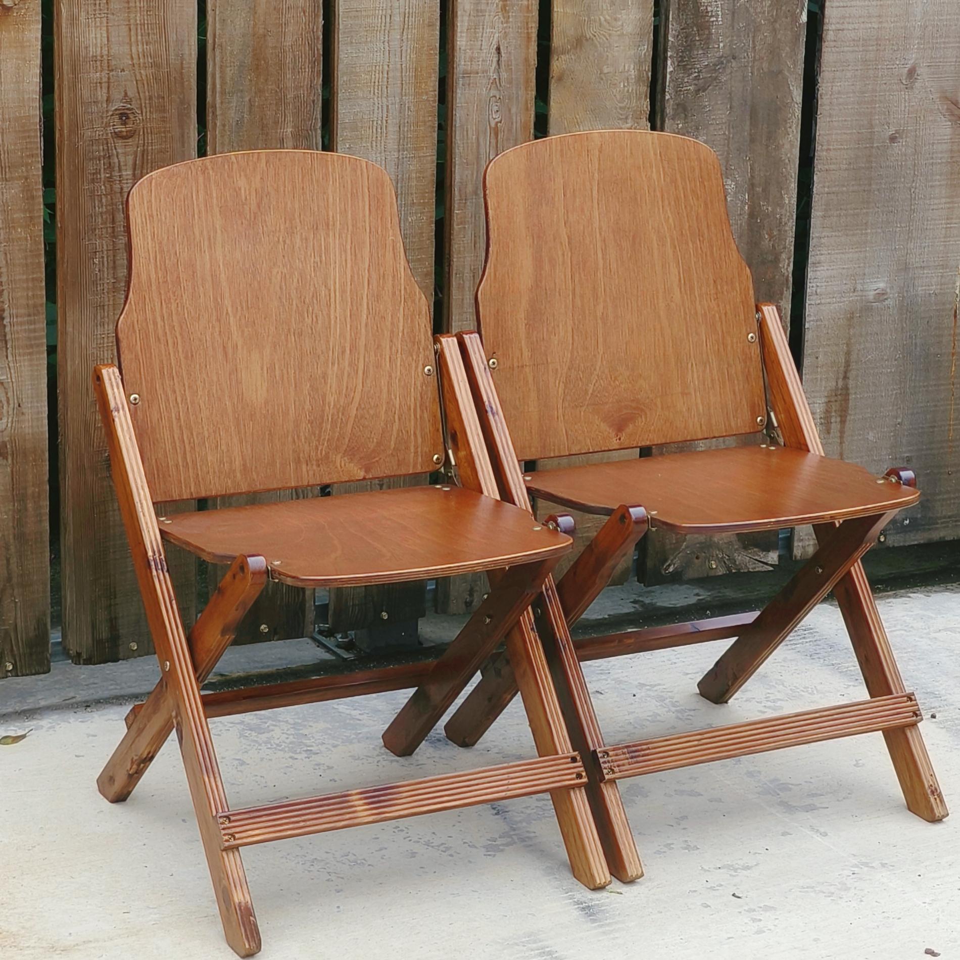 实木折叠椅复古中古木质户外阳台民宿椅子摄影拍照露营咖啡店餐椅