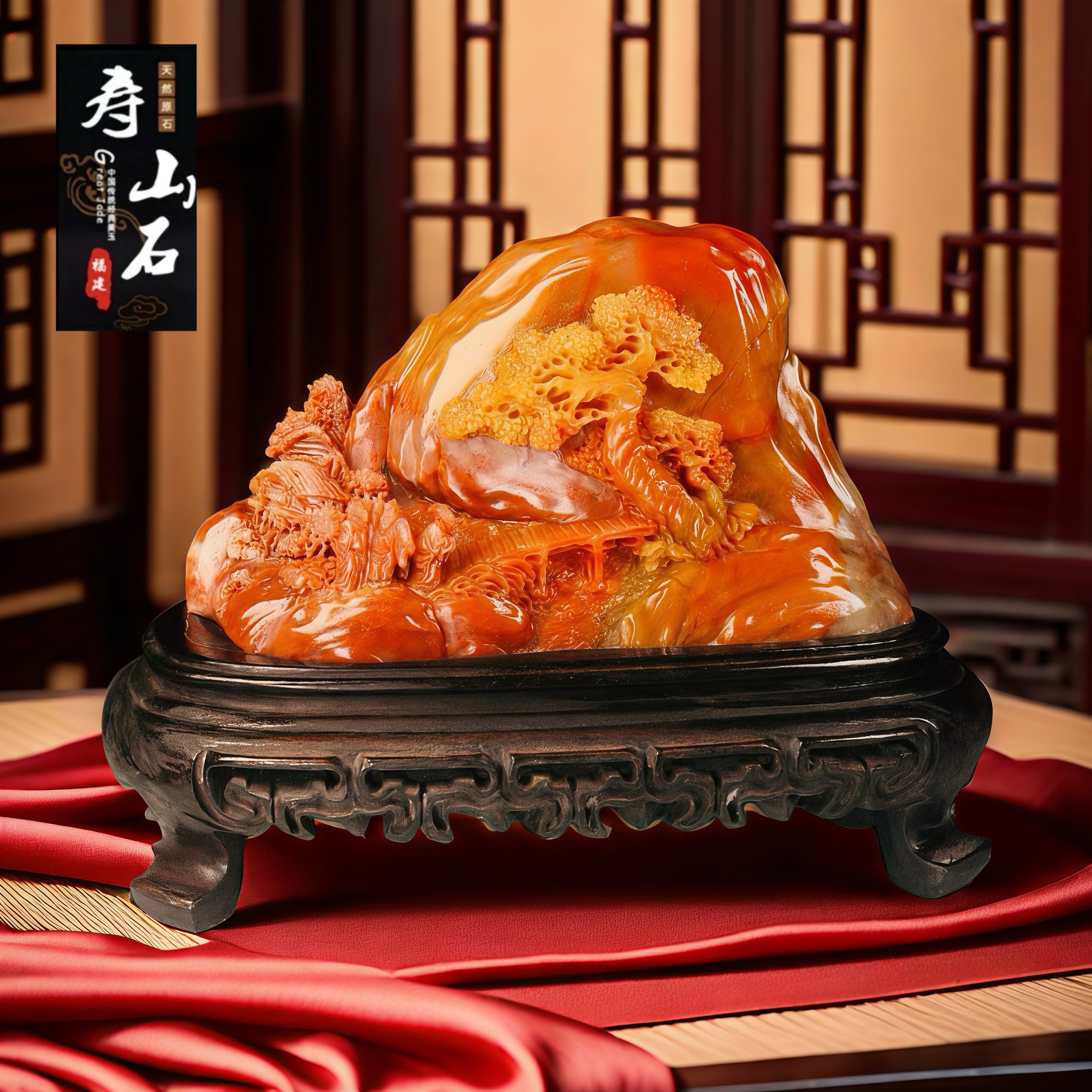 寿山石摆件玄关招财石雕客厅办公室酒柜装饰品公司乔迁开业礼品,家居饰品,石雕,淘宝优惠券,粉丝福利购,淘宝优惠卷