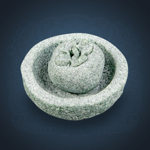 国潮青砂石海利亚女神繁花女神石像摆件供台柿子桌面客厅家居造景