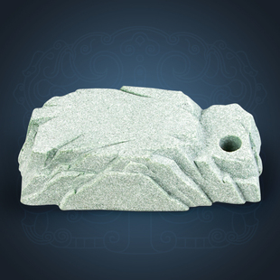 逗兽记青砂石中式凌云顶笔座大号摆件国潮办公居家桌面置物装饰品