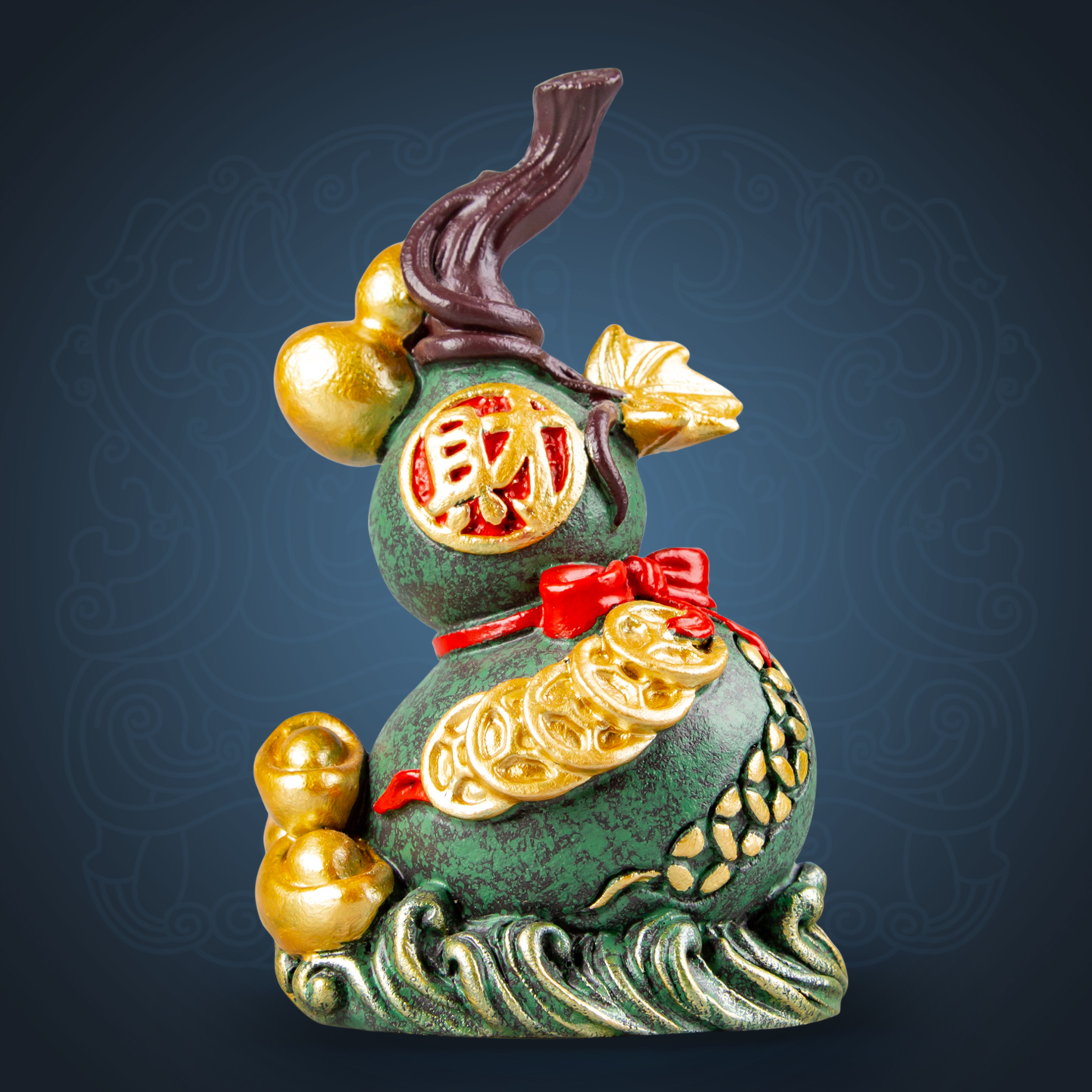 逗兽记青砂石摆件国潮桌面茶宠