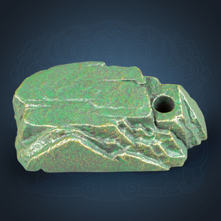 青砂石中式凌云顶笔座彩金摆件国潮办公居家送礼茶桌面置物装饰品