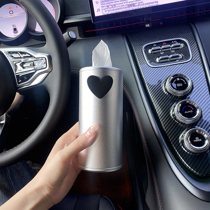 轻奢车载纸巾筒高级感简约车用抽纸盒车内创意装饰可爱女汽车用品