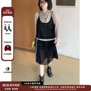 25AW复古网纱吊带JULY 设计师品牌OIIORIRI 现货