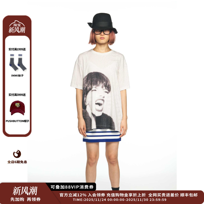 PUSHBUTTON25PS尖叫女孩T恤