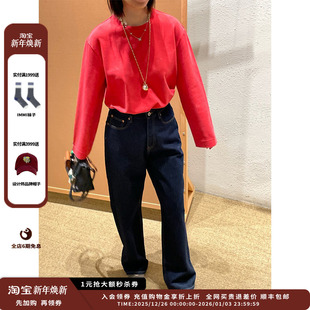 25AW柔软针织布宽松长袖 设计师品牌WHM T恤JULY 现货