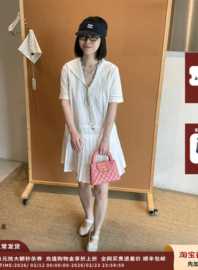 【现货】设计师品牌ICE DUST 25PF海军领短袖连衣裙JULY