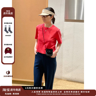 25AW柔软针织布圆领短袖 设计师品牌WHM T恤JULY 现货