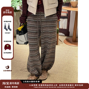 25AW ANMMIRO 设计师品牌 四色提花羊绒裤 现货