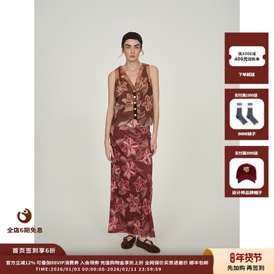 25PF花卉直筒长半裙JULY