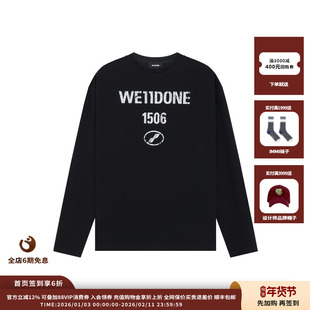 【现货】设计师品牌WE11DONE 25SS复古标志印花长袖T恤 JULY