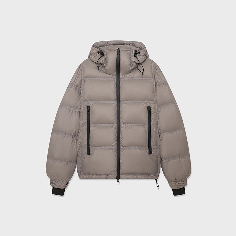 IMMI25AW压胶连帽短款羽绒服