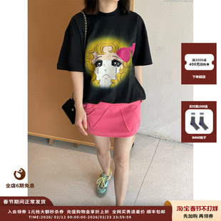 【现货】设计师品牌PUSHBUTTON 25PF胶囊丝带哭泣女孩T恤JULY