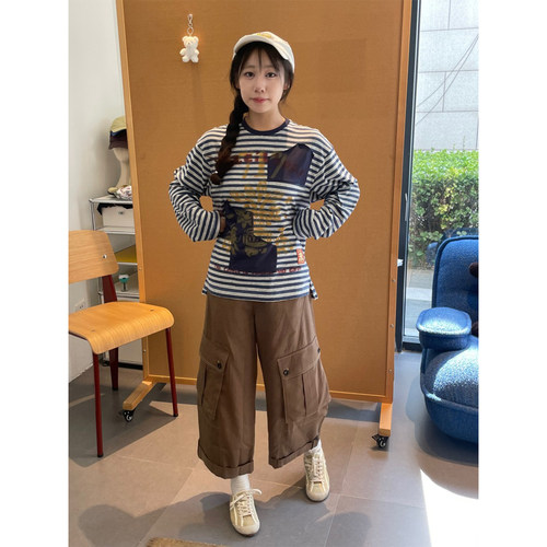 GARCON太阳树涂鸦汉麻长袖