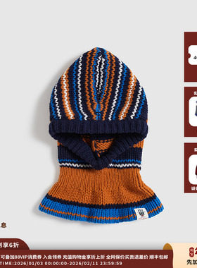 【现货】设计师品牌SHORT SENTENCE 26RS条纹巴拉克拉法帽JULY