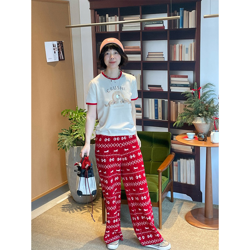 Crush趣味印花短袖上衣