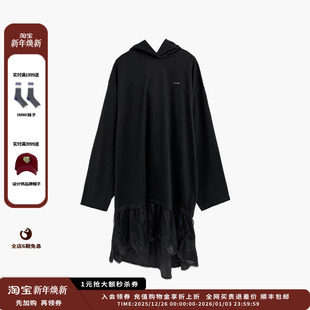 25AW ETHOR 设计师品牌 烫钻带帽连衣裙 现货