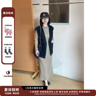 连衣裙MWEFWJDS0315X 新品 设计师品牌IMMI 25PF素色双层长袖