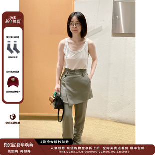 25AW简约低方领背心JULY 设计师品牌YOEYYOU 现货