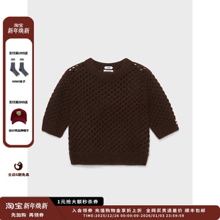 24AW丝羊绒圆领短袖 IMMI 毛衣MWDFWKKN0466X 新品