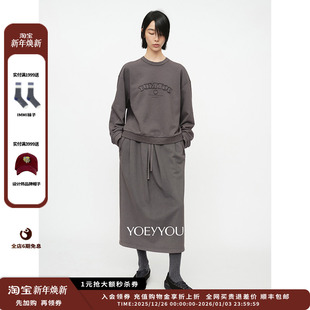 25AW短款 设计师品牌YOEYYOU 宽松卫衣JULY 现货