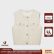 现货 设计师品牌 IMMI 25AW 白色粗花呢马甲MWEFWWVT1275X