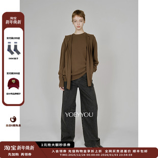 25AW小量感直身牛仔长裤 设计师品牌YOEYYOU JULY 现货