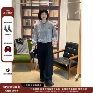 25AW 设计师品牌ANMMIRO 精纺羊绒绣花开衫 现货