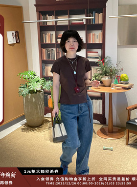 【现货】设计师品牌 Short Sentence 26SS 低腰直筒阔腿牛仔裤