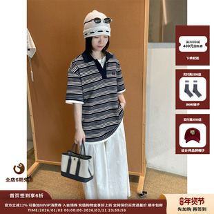 【现货】设计师品牌ICE DUST 25PF条纹短袖POLO衫JULY