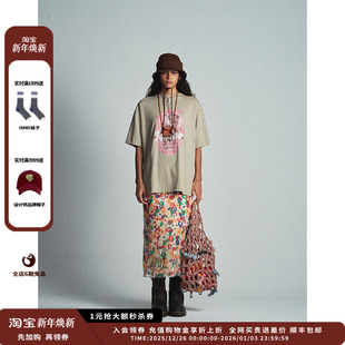 25SS小莎彩钻印花T恤 设计师品牌AUBRUINO JULY 现货