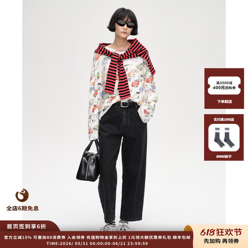 “70S”中腰直筒牛仔裤