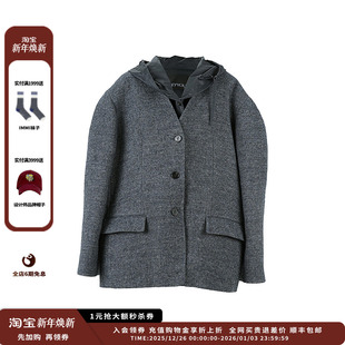 西装 25AW连帽两件式 设计师品牌YOEYYOU 外套JULY 新品