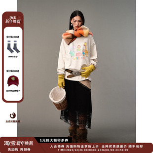 25AW 设计师品牌AUBRUINO 马海毛连帽披肩围巾JULY 现货