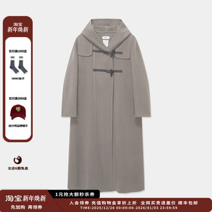 现货 羊绒双面立绒连帽长款 品牌 25AW 大衣MWEFWWCO1278X IMMI