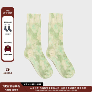 25AW羊绒印花中筒袜MWEFWKSO1432X 设计师品牌IMMI 现货