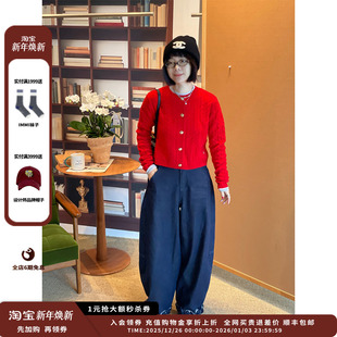 25AW羊绒绞花圆领开衫 Collection 设计师品牌Crush JULY 现货