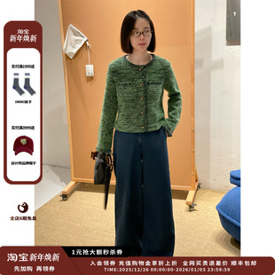 Collection 设计师品牌Crush 25AW花呢圈圈圆领夹克JULY 现货