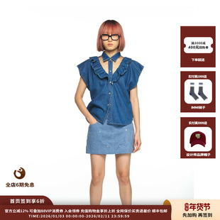 【现货】设计师品牌PUSHBUTTON25PS百搭时尚纯棉短裙JULY